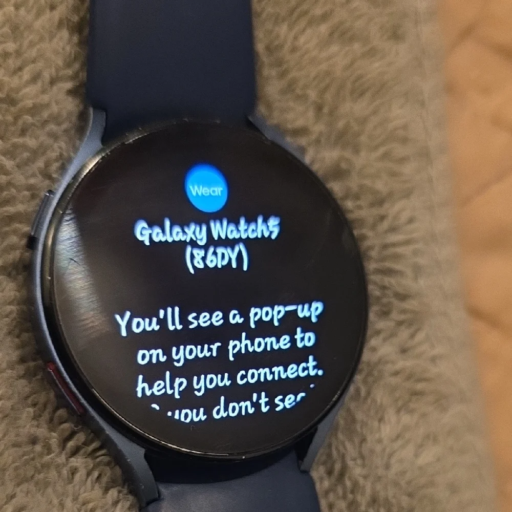 Samsung Smartwatch with Deep Blue Band